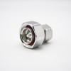 DIN Connector Nickel Plating DIN7/16 Male To Male 4.3/10 180 Degree RF Adapter