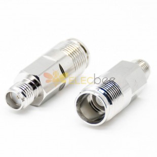RF Adapters Connectors Straight Nickel Plated SMA Female To NEX10 Female