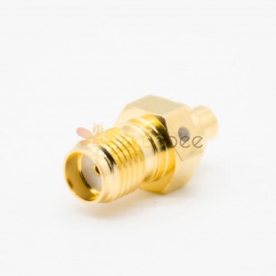 SMA Female Adapter To MMCX Female KK Adapter Straight Gold Plating Coaxial Connector