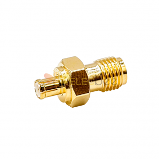 SMA Female To MCX Male Adapter KJ Coaxial Connector Straight Gold Plating
