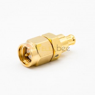 SMA Male To MCX Male JJ Adapter Coaxial Connector Straight Gold Plating