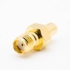 SMA To MCX Female To Female KK Adapter Straight Coaxial Connector Gold Plating
