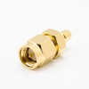 SMA To SMB Adapter Male To Male Gold Plating Coaxial Connector 180 Degree