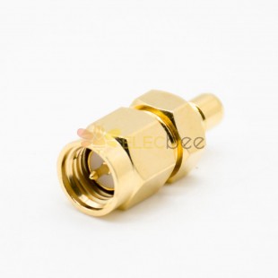 SMA To SMB Adapter Male To Male Gold Plating Coaxial Connector 180 Degree