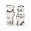 TNC To BNC Adapters Male To Female Straight Nickel Plating Coaxial Connector