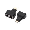 HDMI a RJ45 Dual Ports Network Cable Extender Over by Cat5e/Cat6 Cables 1080p Para HDTV HDPC PS3 STB 30m