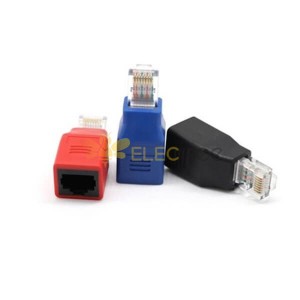 RJ45 Male to Female Connector New Connected Crossover Cable Adapter