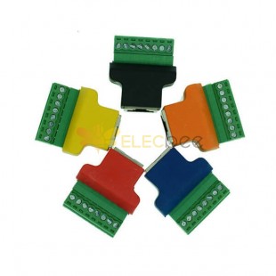 RJ45 to Terminal Block Adaptor Colorful Female to Spring Connector Colorful Color