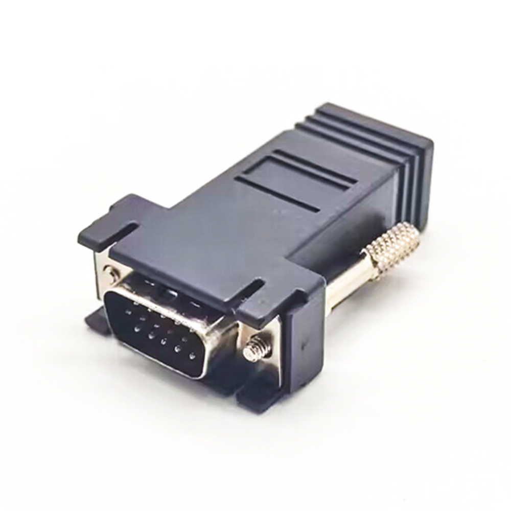 VGA Extender to RJ45 Adapter Male To Female Lan Cat5 Cat5e Ethernet Modular Adapter