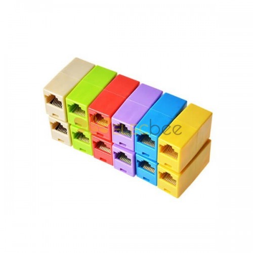 4pcs Colorful RJ45 Straight CAT 5 5E 6 6a Extender Female to Female Network Cable Connector