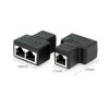 RJ45 3 Way Splitter 1 to 2 Dual Female Port CAT5e LAN Ethernet Socket Adapter