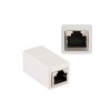RJ45 Kabelkoppler Ethernet Inline Adapter Buchse zu weiblicher weißer Farbe
