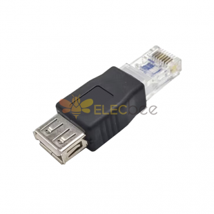 RJ45 à USB Adaptateur Femme USB A à Male Ethernet RJ45 Plug Adaptateur