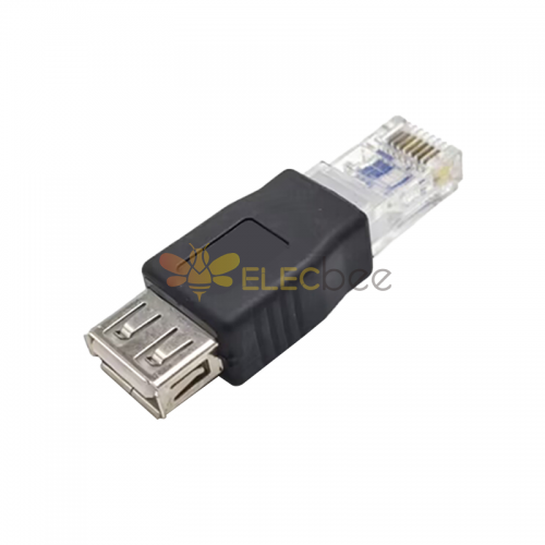 Adaptador RJ45 a USB hembra USB A a macho Ethernet RJ45 Adaptador de enchufe
