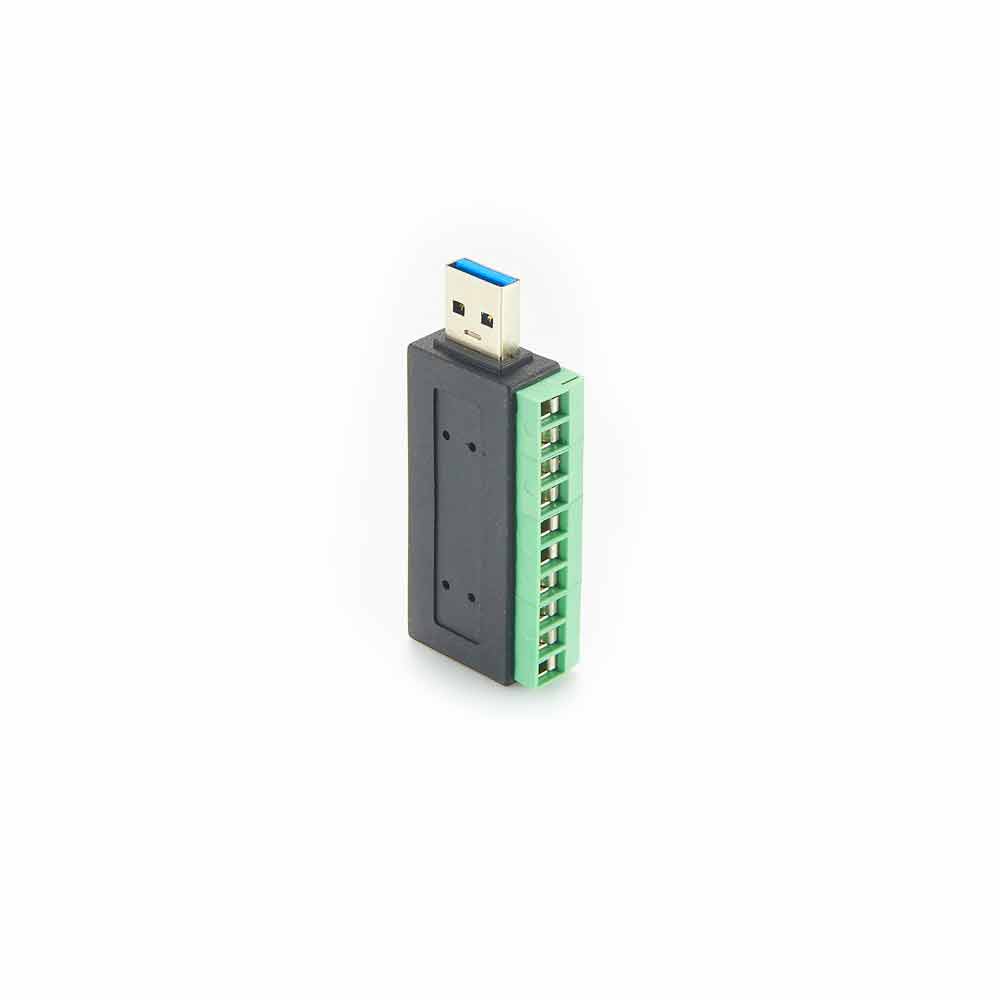 USB 3.0-Klemmenblock-Anschlussklemme gerade auf Typ A, gerader Stecker
