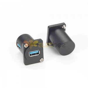 USB 3.0 Type A 90 Degrees Female Connector D-type Right Angle Adapter