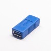 USB 3.0 Un adaptateur droit bleu féminin à