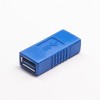 USB 3.0 A انثي إلى انثي الأزرق محول مستقيم
