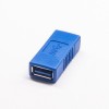 USB 3.0 Un adaptador recto azul hembra a hembra