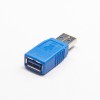 USB 3.0 A Erkek - Kadın Mavi Düz Adaptör