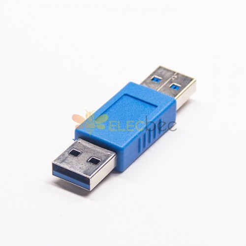 USB 3.0 Typ A Stecker auf Männlich Blau gerade Adapter