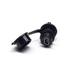 Waterproof IP67 MiniUSB 5pin M12 screw Female to Mini USB Female Adapter