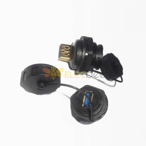 USB 3.0 Type A Female to Female Connector Gold-plated Waterproof dust-proof flush mount USB dock adapter