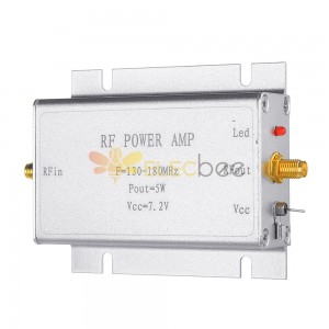 Amplificateur de puissance RF 144 MHz 5 W 7.2 V pour émetteurs de télécommande sans fil 130 - 180 MHz