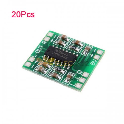 20Pcs PAM8403 Carte d\'amplificateur de puissance USB numérique miniature 2.5V - 5V