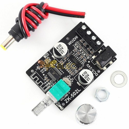 502L MINI 2x50W TPA3116 Bluetooth 5.0 Digital Power Amplifier Board mit Schalter und einstellbarer Lautstärke without shell