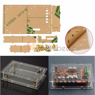 Acrylic Case for TDA7492P Digital bluetooth 4.0 Audio Receiver Power Amplifier Module Board