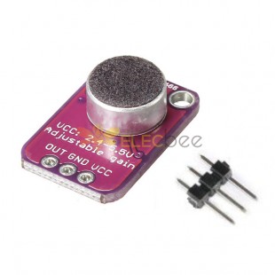 Amplificador ajustável para microfone de eletreto CJMCU-4466 MAX4466 CMA-4544PF-W
