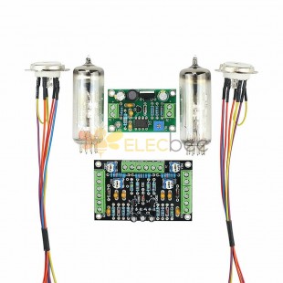 Dual Channel 6E2 Tube Indicator Driver Kits Board Level Indicator Amplifier DIY Audio Fluorescent DC 12V Low Voltage
