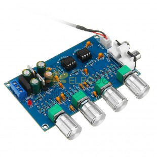 NE5532 C2-001 AC 12-24V 전원 4 채널 조정 증폭기 튜닝 보드 전치 증폭기