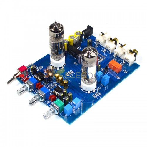 QCC3008 DC12V 2A家用音響電子管功放發燒HIFI前級6J5膽前級藍牙4.2/5.0音板