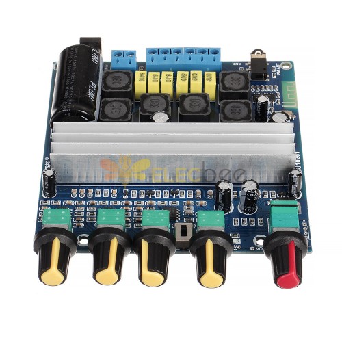 TPA3116 Subwoofer-Verstärkerplatine 2.1-Kanal-Hochleistungs-Bluetooth-4.2-Audioverstärker DC12V-24V 2 * 50W + 100W Amplificador