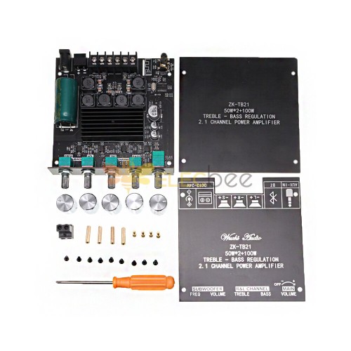 ZK-TB21 TPA3116D2 Bluetooth 5.0 Subwoofer Amplifier Board 2.1 Channel AMP Module 