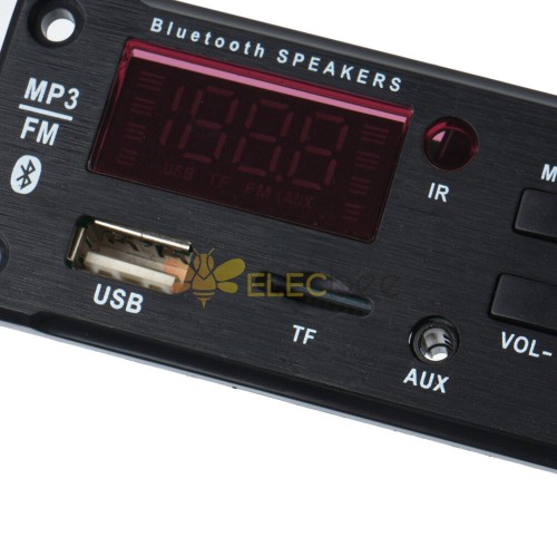MODULO BLUETOOTH MP3 DECODER REPRODUCTOR USB TF Y RADIO FM 5V 12V -  Electronica Plett