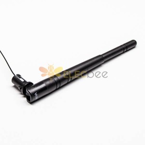 2.4G 3dbi Wifi Antenna IPEX Black Outdoor L 100mm pour panel Mount