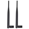 3dBi 2.4GHz 5.8GHz Çift Bant WiFi RP-SMA Anten+2 x 35cm U.fl/IPEX Kablo