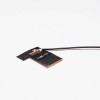 5pcs antena Wifi FPC placa antena interna solder preto RF1.13 cabo coaxial