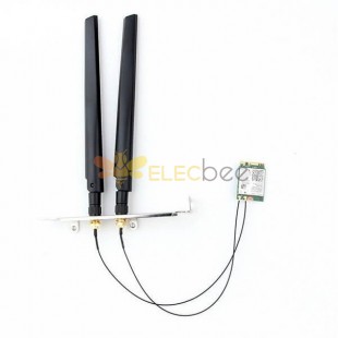 3dBi RP-SMA MHF4 Antenli Dahili Çift Bantlı WiFi Kart