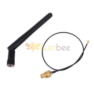 20pcs RP-SMA Wifi Antenna IPX/U.fl Pigtail Cable for Mini PC PCI Card