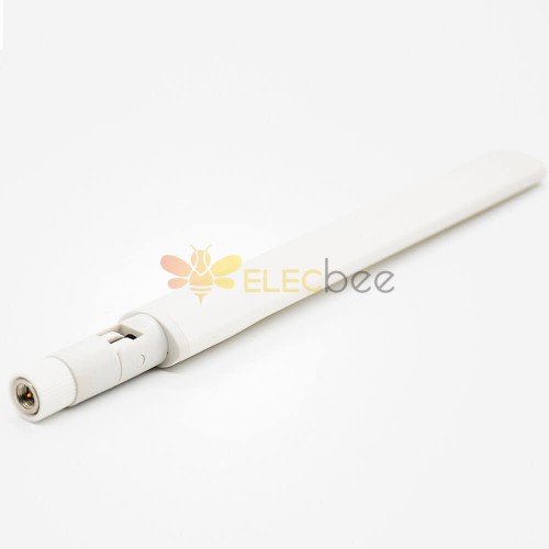 White Foldable Whip 2.4GHZ Antenna With SMA Male Connector