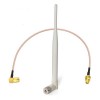 WiFi Omni Antenna 2.4G avec SMA Mâle à Femelle Bulkhead Mount RG316 Câble 10cm