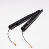 WIFI Router Antennas 3dBi 2.4G Black Outdoor Antenna with IPEX Pigtail Cable