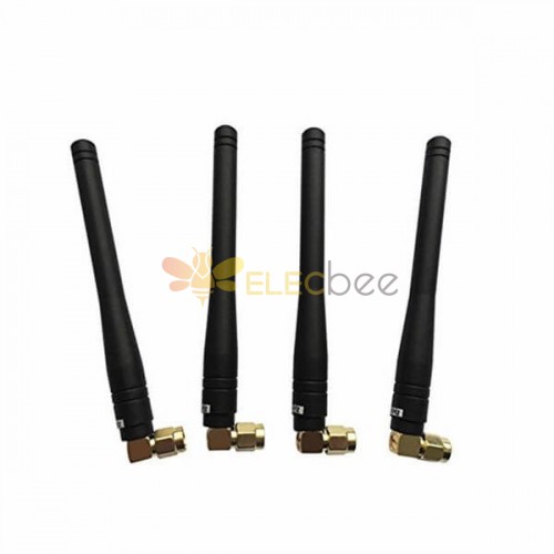 20pcs 433MHz RF Antenna with Right Angle SMA Male Connector