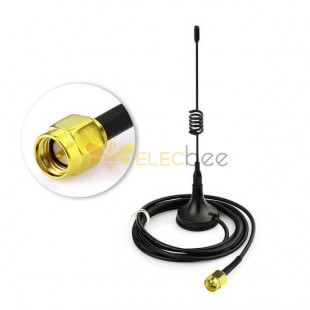 433MHz Sucker Antenna SMA Male Connector with RG174 Cable Magnetic Base Antenna
