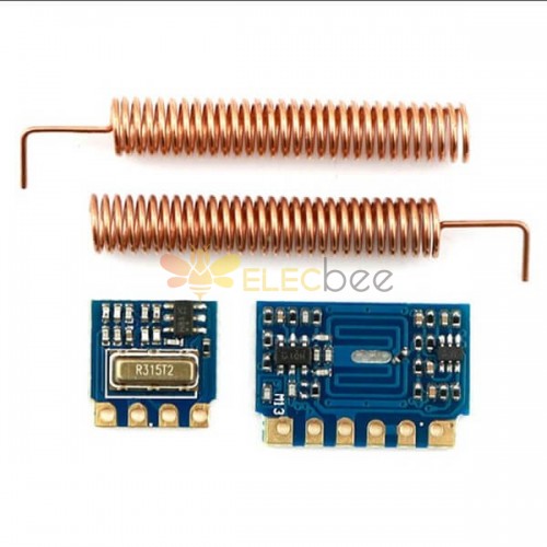 20 piezas Mini módulo receptor de transmisor RF 315 MHz antena de resorte inalámbrica