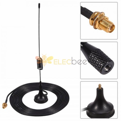 20pcs Mobile Radio Antenna SMA Magnetic Base Cable High Gain 433MHz Antenna